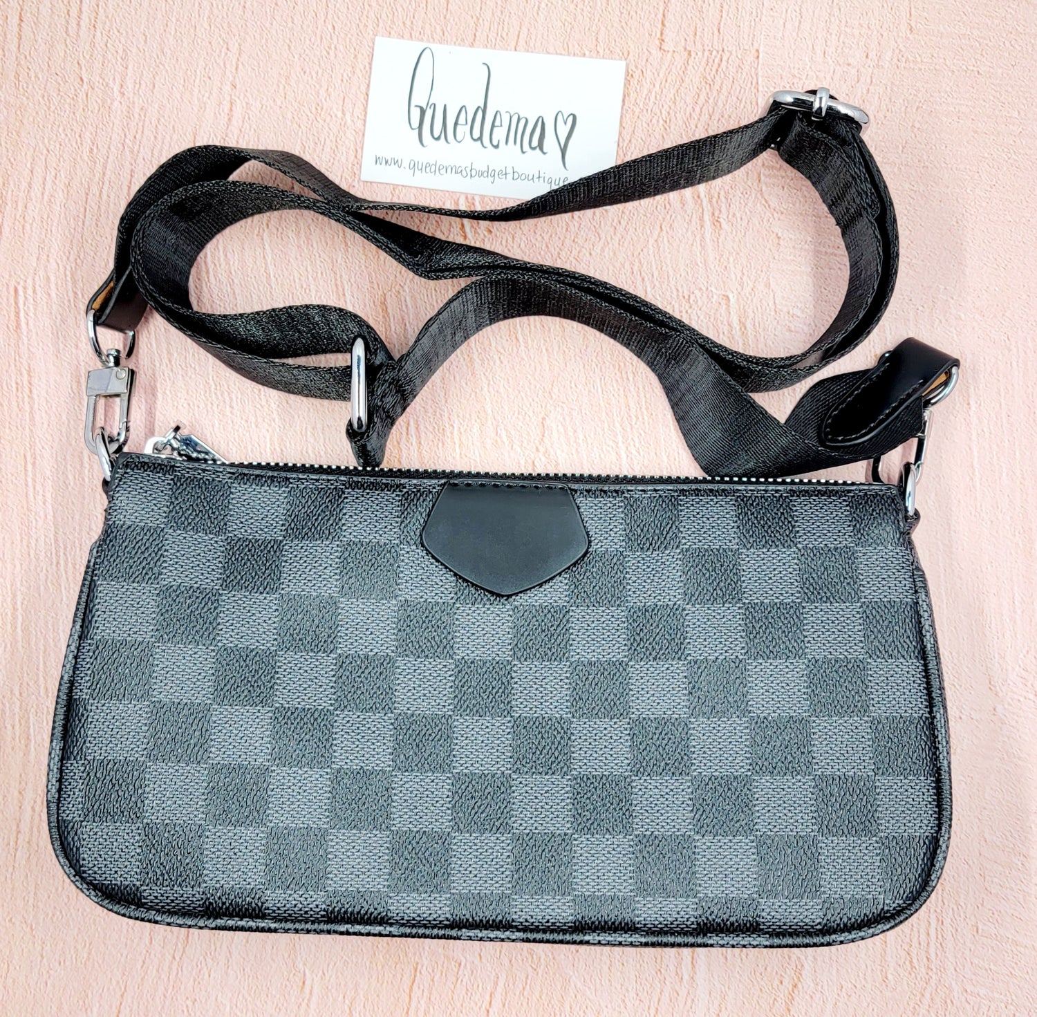 Checkered Classic Pochette Handbag! Individual or 3 Piece Set! LV Insp –  Quedema, LLC